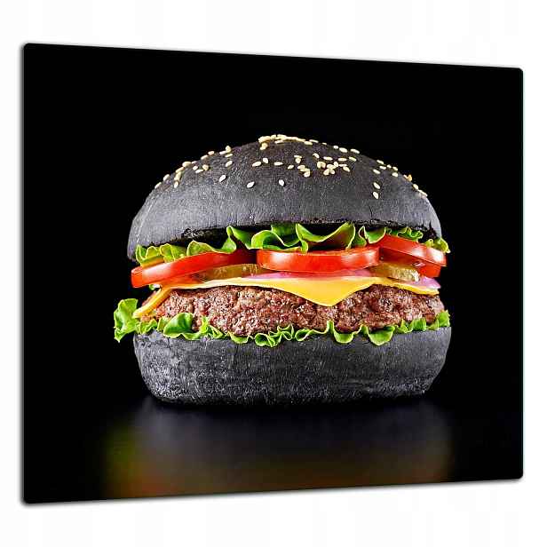 Skleněná Ochranná Deska Panel Lepidlo 65x60 Hamburger