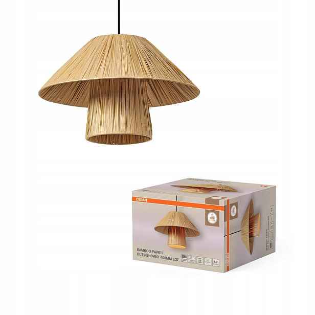Závěsná stropní lampa E27 Dekorativní bambus Hnědá Decor Osram