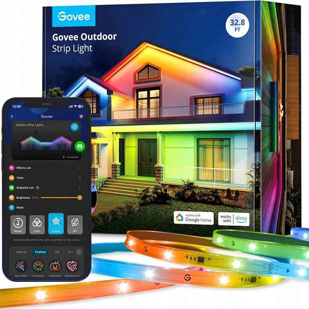 Led Páska Neonové Světelné Venkovní Osvětlení Govee H6175 Rgb 10 M App