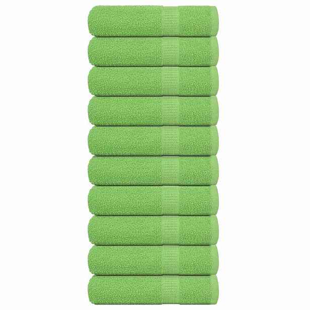 vidaXL Ručníky FROGN 10 ks jablečně zelené 50x100 cm 360 g/m²
