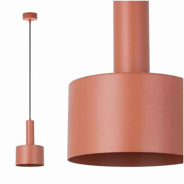 Závěsná lampa Vitrum oranžová se zlatým leskem do obývacího pokoje Sigma Lighting