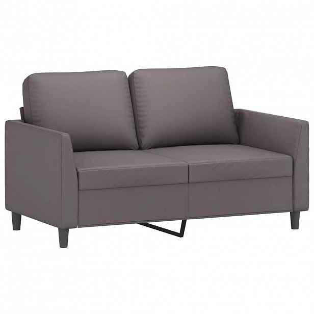 vidaXL 2místná pohovka šedá 120 cm umělá kůže