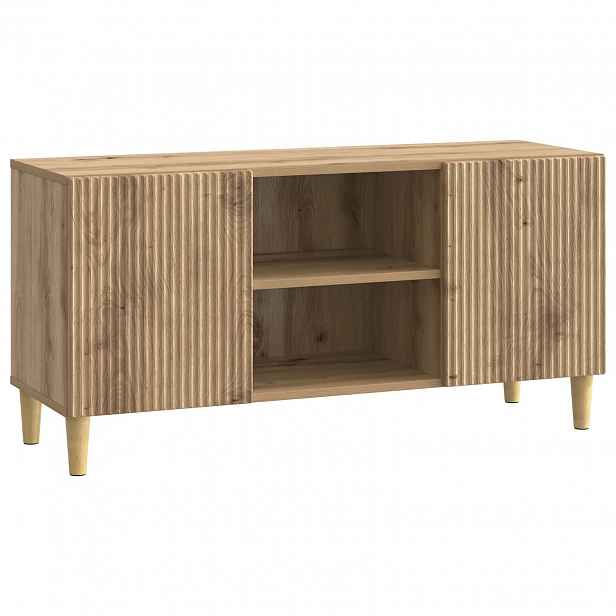 vidaXL Televizní skříň 102 x 34,5 x 50 cm Dub artisan Kompozitní dřevo