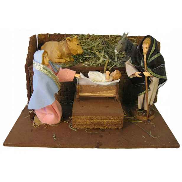 Figurka Do Vánočního Betlému Pohyblivá Svatá Rodina 220V 13CM