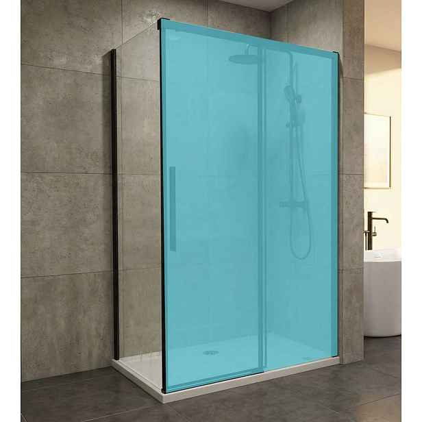 Gelco Lux - Boční stěna 80x200 cm, čiré sklo/černá GU5680B
