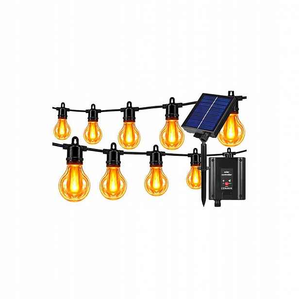Led Solární Girlanda 11.5 M 20 X Led G50 IP44 Teplé Světlo