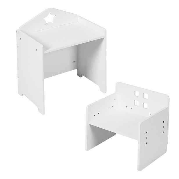 Relaxdays SESTAVA bílá 2dílný-Set MDF tabule