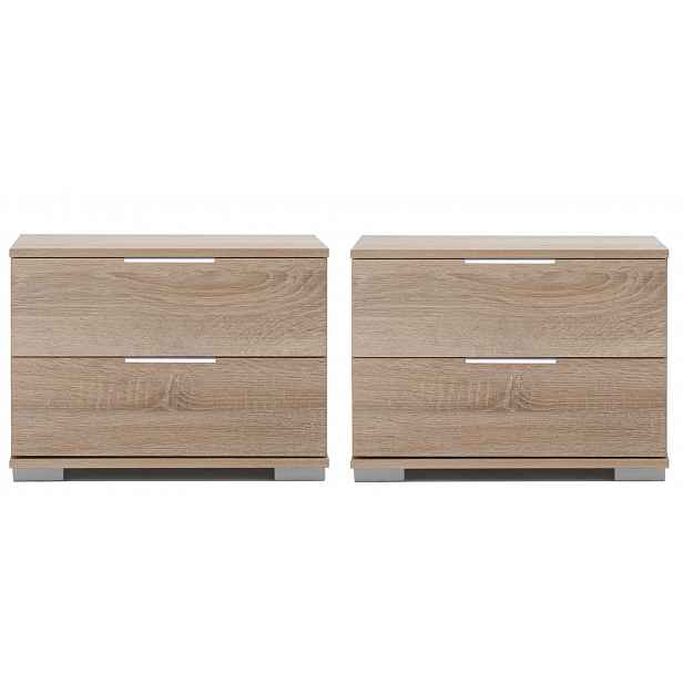 Set nočních stolků (2 ks) Easy Plus, dub sonoma