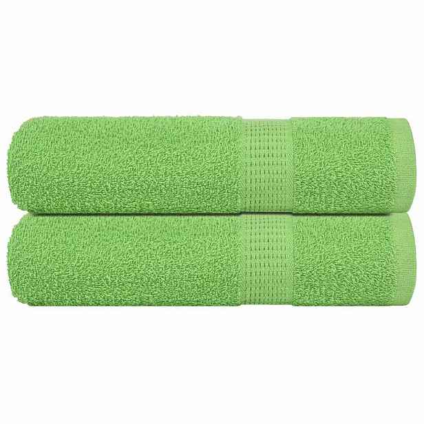 vidaXL Ručníky do sprchy FROGN 2 ks jablečně zelené 70 x 140 cm 360 g/m²