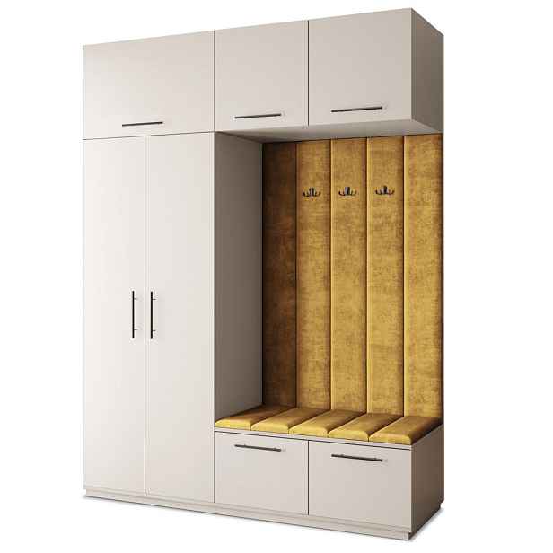 MASSENO MODERNÍ PŘEDSÍŇOVÁ SESTAVA REMA, 180/240/60 cm, kašmírová