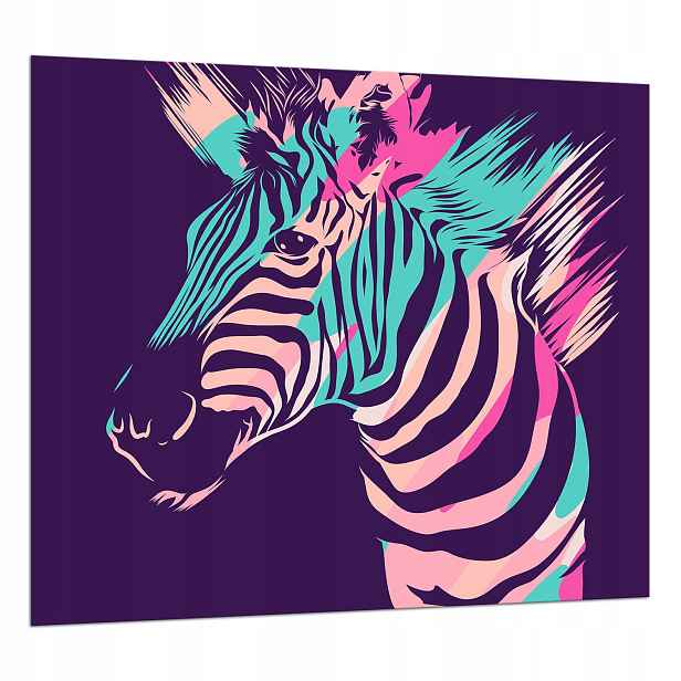 Skleněná Ochranná Deska 65x60 Zebra