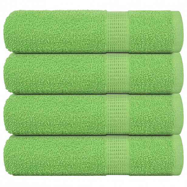 vidaXL Ručníky do sprchy FROGN 4 ks jablečně zelené 70 x 140 cm 360 g/m²