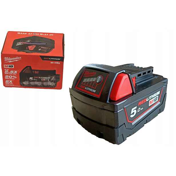 Zcela Nový Akumulátor Baterie Li-Ion Milwaukee 18V 5Ah M18B5