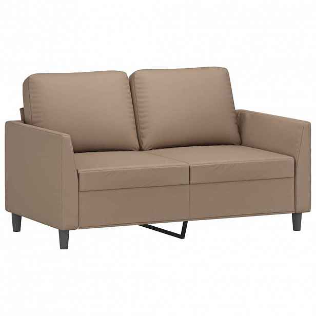 vidaXL 2místná pohovka cappuccino 120 cm umělá kůže