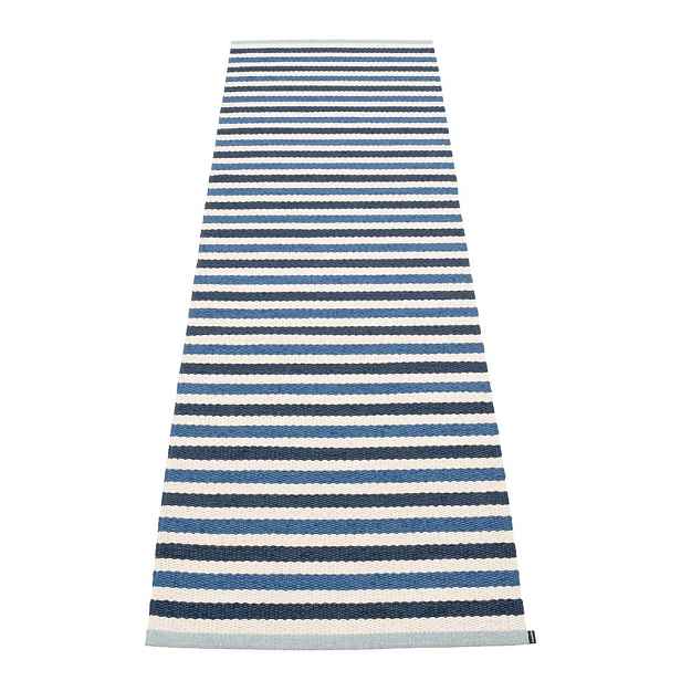 Modro-krémový vnitřní a venkovní běhoun 70x240 cm Teo Denim – Pappelina