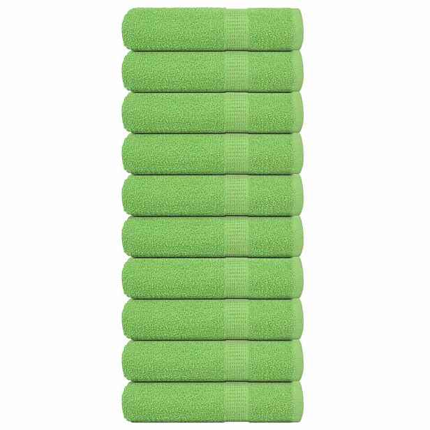 vidaXL Ručníky do sprchy FROGN 10 ks jablečně zelené 70x140 cm 360 g/m²