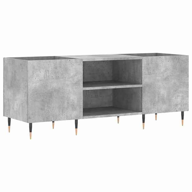 vidaXL Skříňka na LP desky betonově šedá 121x38x48 cm kompozitní dřevo