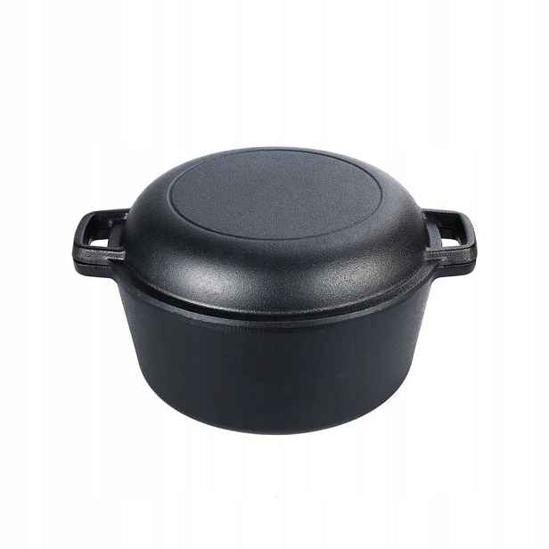 Litinový Hrnec S Víkem Kotlík 5L 2v1