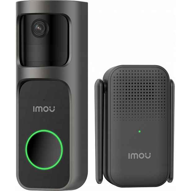 Imou Doorbell 2S 2K Videotelefonní Zvonek 3MP IP65 Wifi 160° Černý
