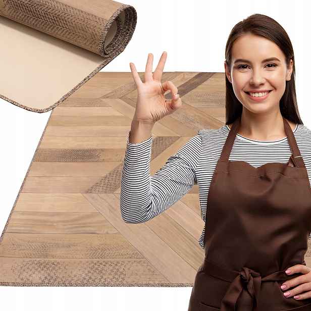 Kuchyňský koberec do předsíně Vinylový Pvc 75 x 200 cm Silný a odolný gumolit