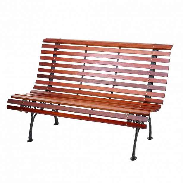 MCW ZAHRADNÍ LAVIČKA Černá, dekor teak