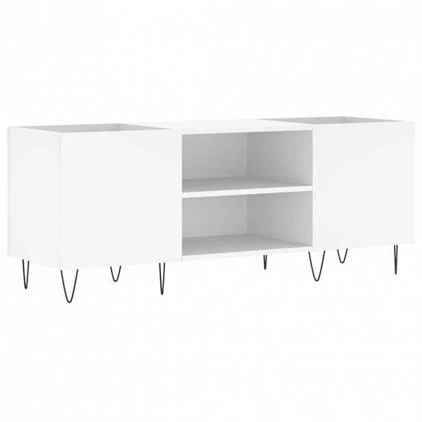 vidaXL Skříňka na LP desky bílá 121 x 38 x 48 cm kompozitní dřevo