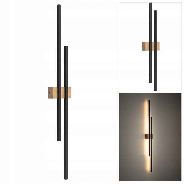 Černá nástěnná lampa Flash Led moderní do kanceláře nad psací stůl Tk Lighting