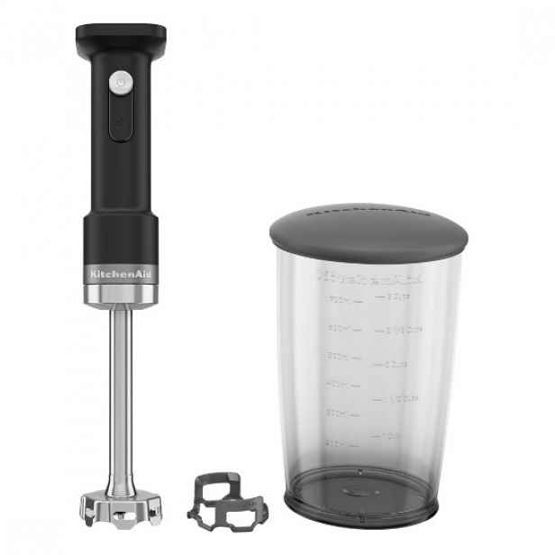 "Go Cordless" tyčový mixér, bez baterie, 0,7L, Matte Black - KitchenAi