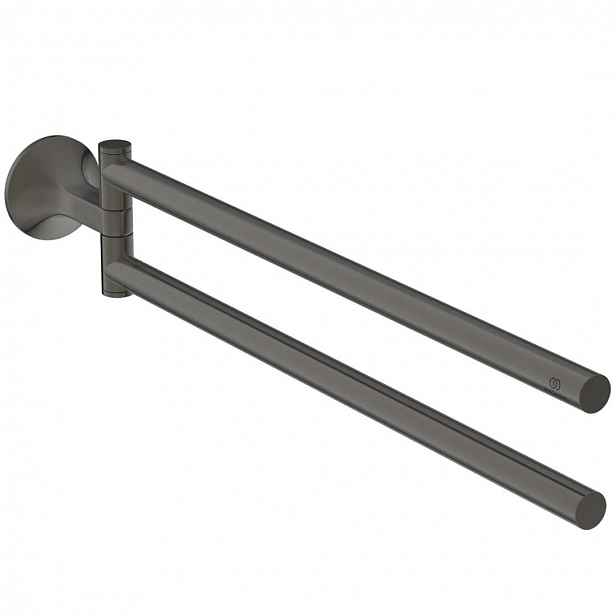 Ideal Standard La Dolce Vita - Dvojitý držák ručníků, Magnetic Grey T5505A5
