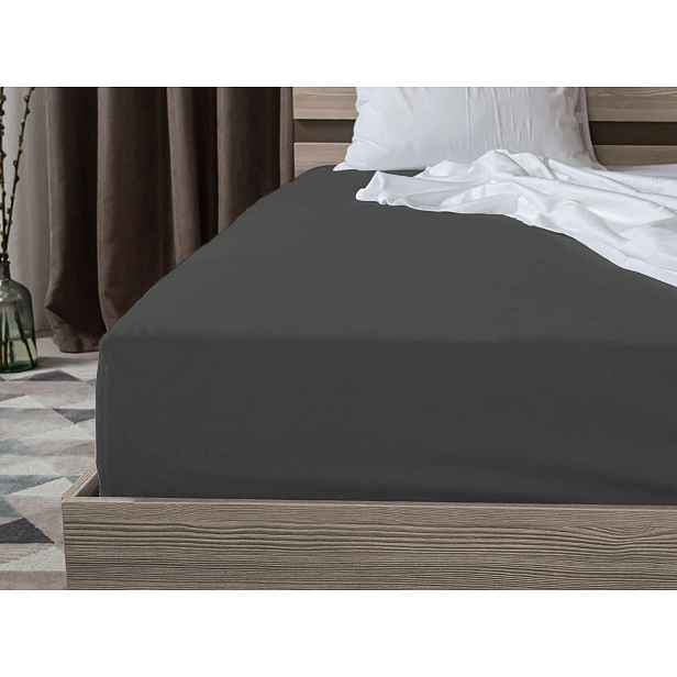 Jersey prostěradlo BASIC tmavě šedé 90 x 200 cm