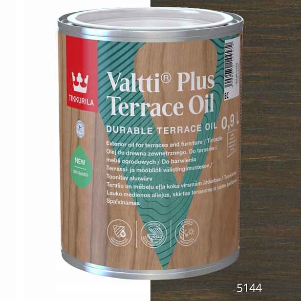 Tikkurila Olej Na Dřevo Valtti Plus Terrace Oil 0,9 L Barva 5144