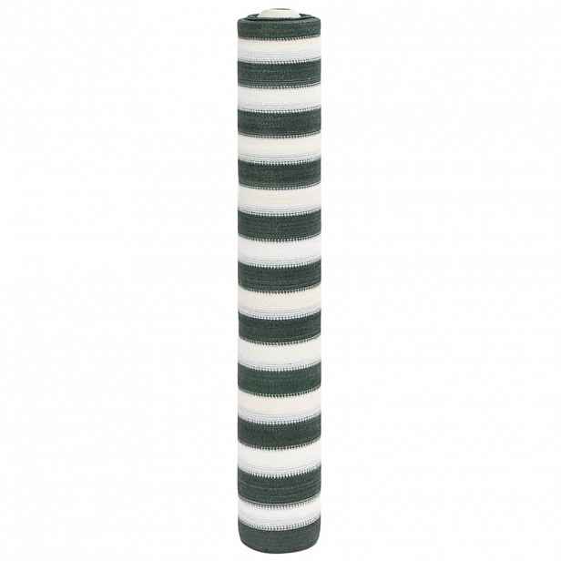 vidaXL Stínící tkanina zelená a bílá 1,5 x 10 m HDPE 150 g/m²