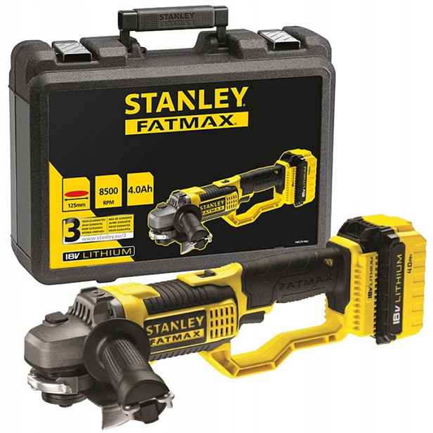 Bruska 125 mm akumul 18V 2x4Ah FMC761M2 Stanley Fatmax