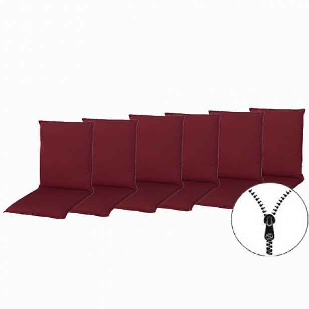 Doppler ELEGANT 2428 nízký - set 6 ks - polstry na židli a křeslo