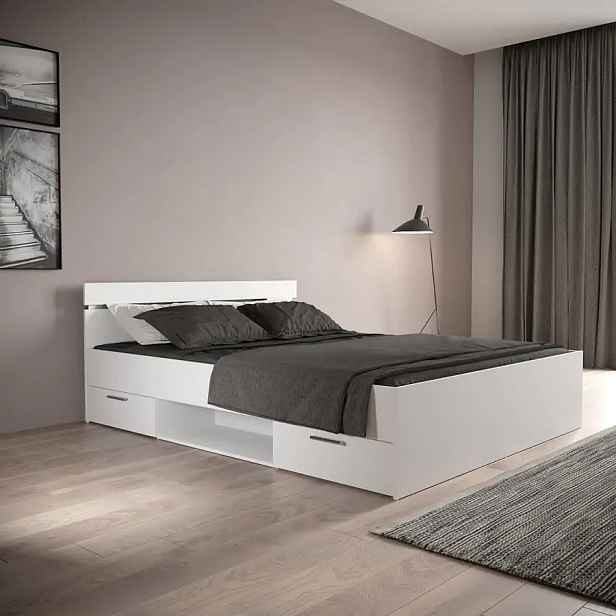 Idea Postel 160x200 MICHIGAN perleťově bílá