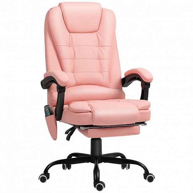 Vinsetto ŠÉFSKÁ ŽIDLE s 7bodovou masáží, ergonomická herní židle s funkcí polohování
