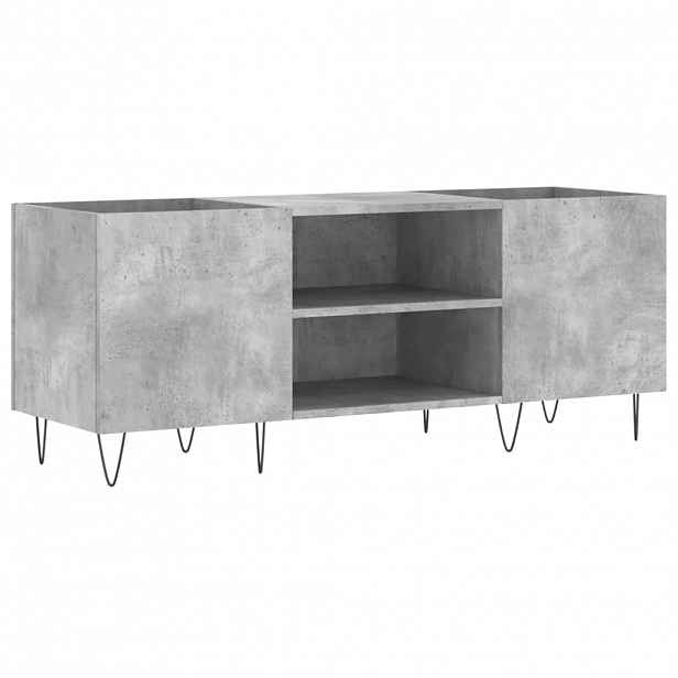 vidaXL Skříňka na LP desky betonově šedá 121x38x48 cm kompozitní dřevo