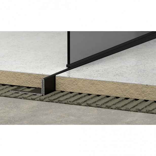 Lišta levá Havos černá, nerez komaxit, délka 200 cm, výška hrany 10 mm, SPNRZK10200LC