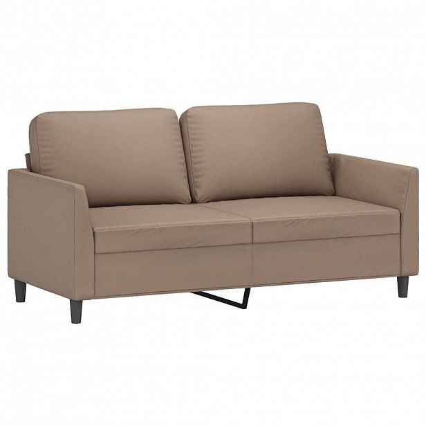 vidaXL 2místná pohovka cappuccino 140 cm umělá kůže