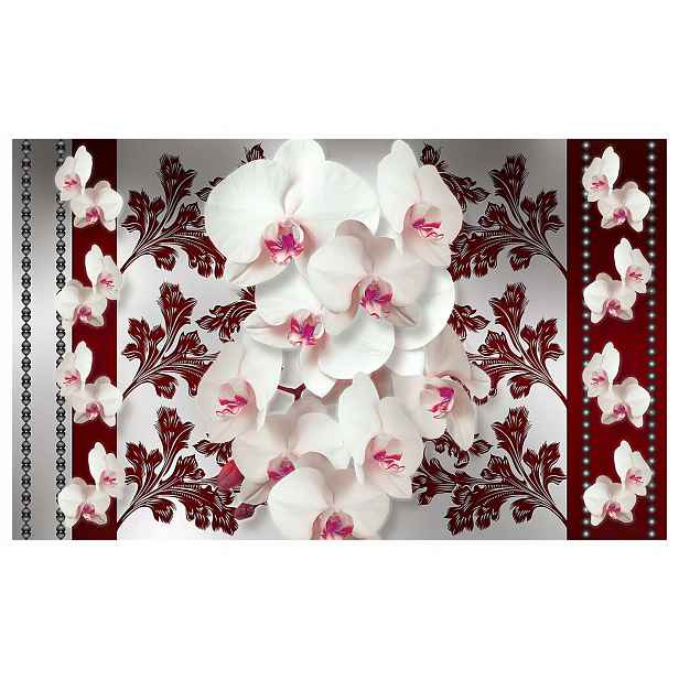 Fototapeta Bílé orchideje vinylová elegance a harmonie 368x254 lepidlo