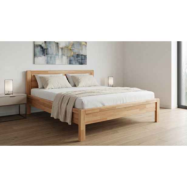 Postel Dřevěná postel Dreamy Cortina Barevné provedení: Buk - Olej kaštan, Velikost: 90x200