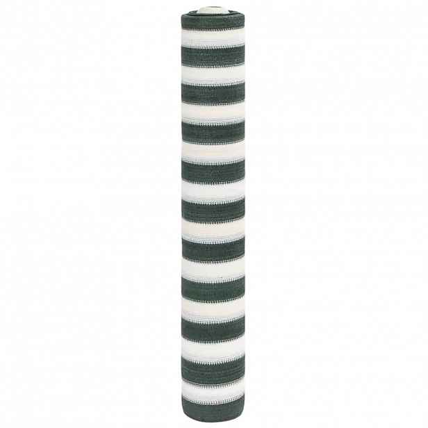 vidaXL Stínící tkanina zelená a bílá 1,5 x 10 m HDPE 195 g/m²