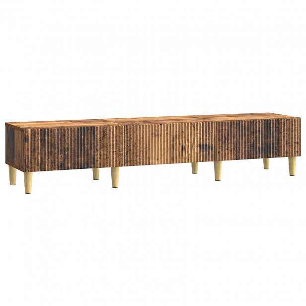 vidaXL Televizní skříň Staré dřevo 147 x 34,5 x 30 cm Kompozitní dřevo