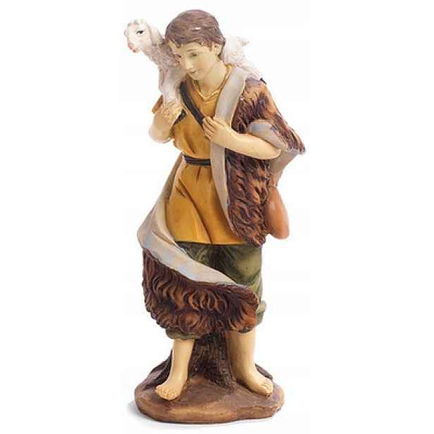 Figura Do Betlému „pasterz S Ovcí Na Ramenou“ *pro postavy o výšce 40 cm*