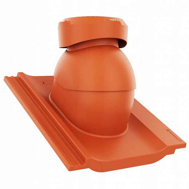 Krbový kanalizační ventilátor fi110 Creaton Kioto Červený Planar