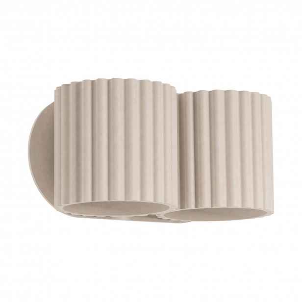 Nástěnné svítidlo Aura 2 taupe G9 Lampa na zeď dvojitá 2 kašmírové tuby Sollux