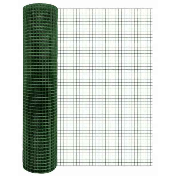 Plotová Chovatelská Síť 1 m x 25 m Potažená Zelená