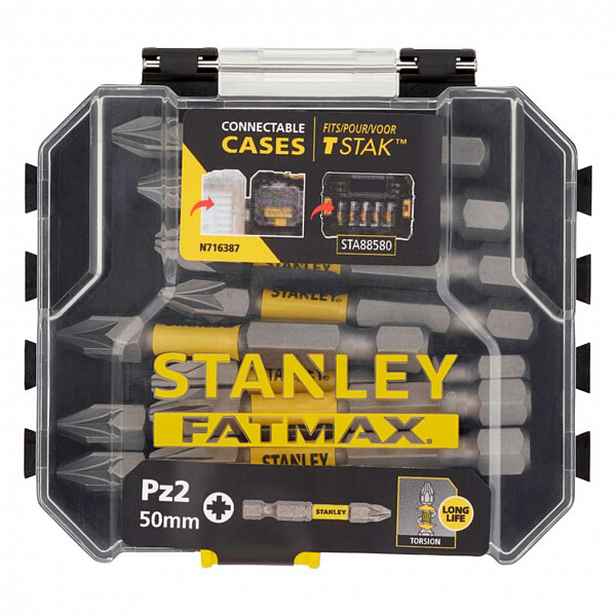 Stanley - 10dílná sada bitů PZ2 STA88572-XJ