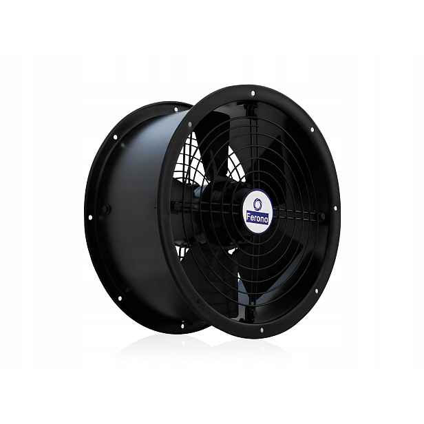 Ventilátor 2700 m³/h, ventilační, 80 °C, Voděodolný, sací tlakový 300 mm