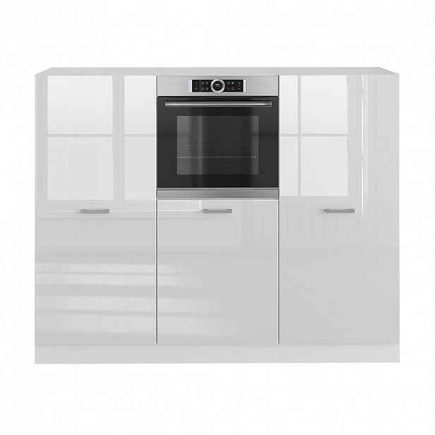 Vicco KUCHYŇSKÝ BLOK R-Line Bílá vysoký lesk/bílá 180 cm bez pracovní desky